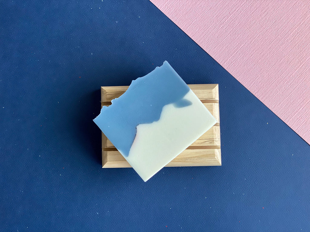 White Ash Hardwood Soap Tray - Single